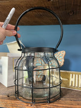 Load image into Gallery viewer, Household - Glass Jar In Metal Container home decor