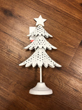 Load image into Gallery viewer, Antique white metal  christmas tree-home decor