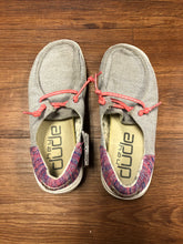 Load image into Gallery viewer, Girl&#39;s Size 12 Hey Dude Wendy Youth Funk Grey Shoes