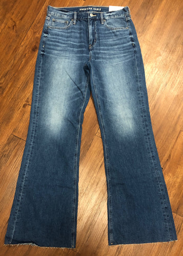Size 12 American Eagle low rise baggy flare jeans new with tags