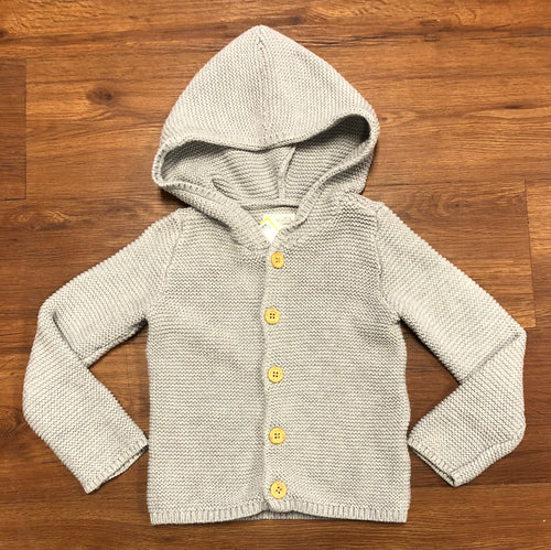 5 Carters hooded long sleeve button up sweater jacket
