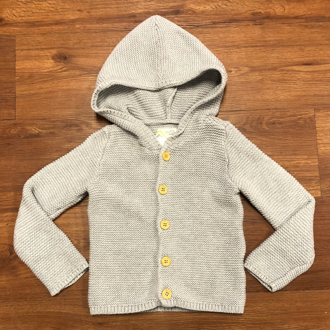 5 Carters hooded long sleeve button up sweater jacket