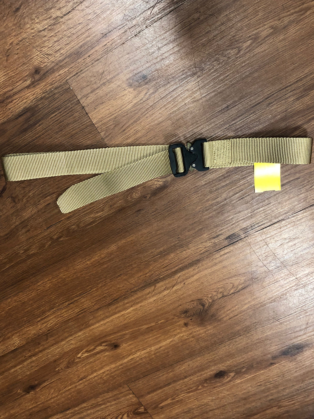 Q&Q ESSENTIALS Men's Tactical Belt, 1.5 Inch tan Nylon, Quick Release belt