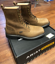 Load image into Gallery viewer, Ariat 8.5 Mens 8&quot; steel toe boots  shoes