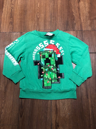 Boy's Minecraft Size XS Christmas Sweatshirt