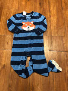 Boy's Size 4T Carters Fleeced Footie Pajamas