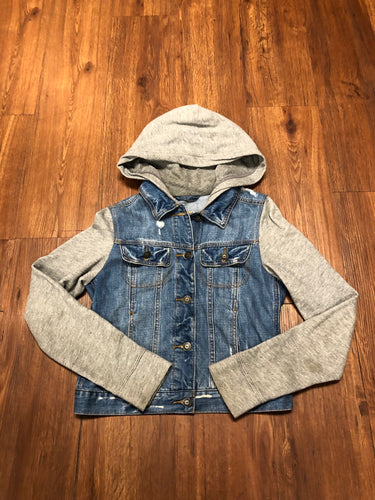 Junior's Size S Hollister Denim Hooded Jacket