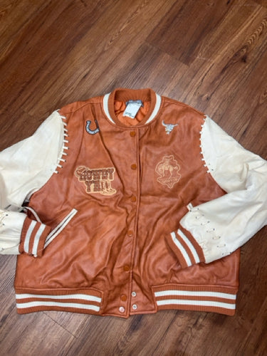 Size L Blue B Womens Varsity Jacket