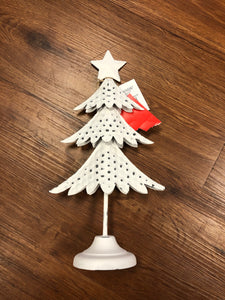 Antique white metal  christmas tree-home decor