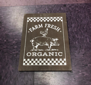 Farm Fresh organic sign home decor