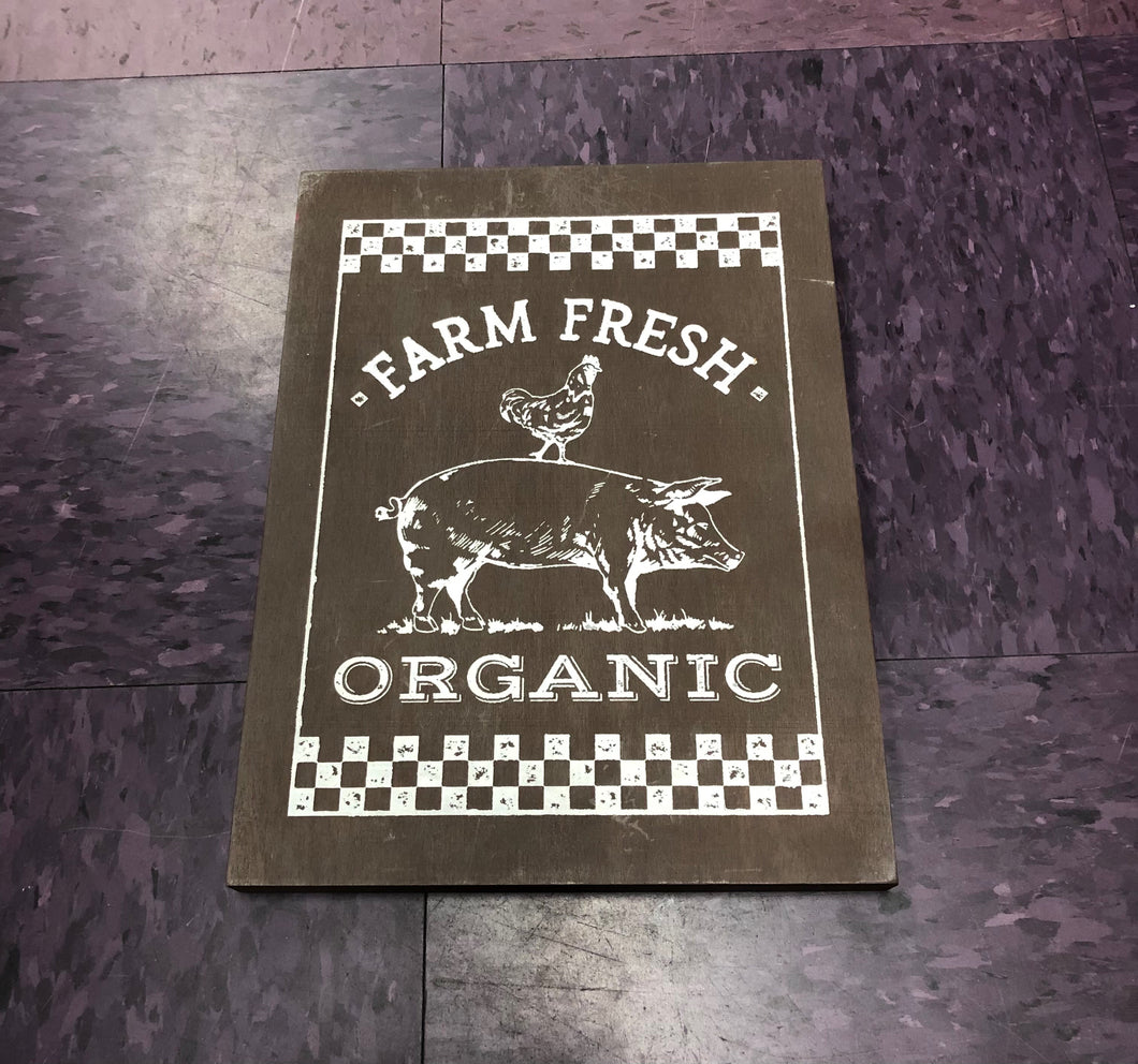 Farm Fresh organic sign home decor