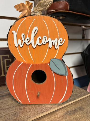 welcome pumpkins home decor