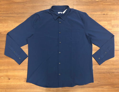 Size XL shirt, 32 degree heat long sleeve button up, navy blue