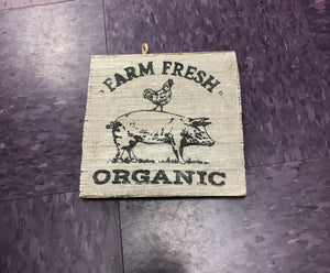 Farm Fresh organic sign home decor