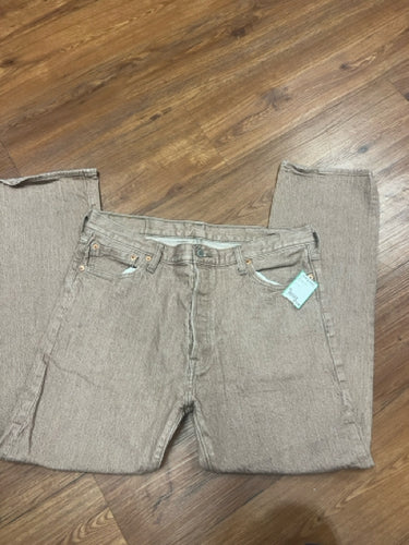 Size 36x30 Levi Strauss & Co Jeans brown stone wash, style 501