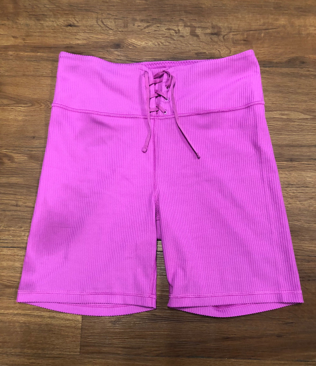 womens Size L Victoria Secret lace up biker Shorts