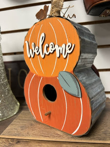 welcome pumpkins home decor