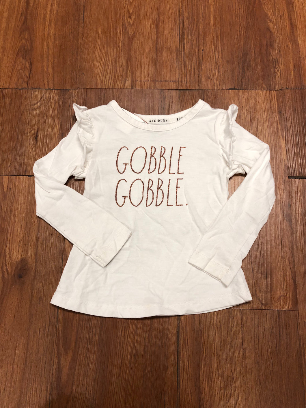 Girl's Size 4T Rae Dunn Thanksgiving Long Sleeve Shirt