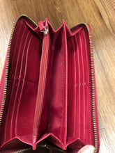 Load image into Gallery viewer, Coach Purse - large shoulder bag with red trim. Includes zipped up wallet.