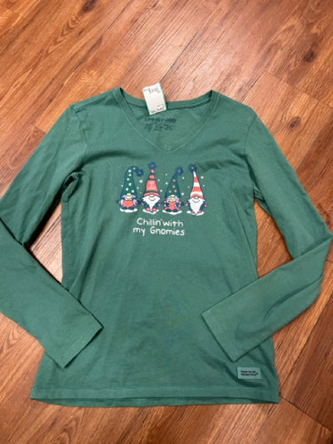 Size XS Life Is Good gnome Shirt