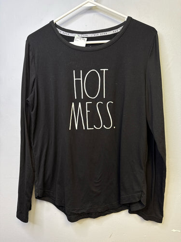 Size M Rae Dunn Hot Mess  Shirt
