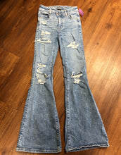 Load image into Gallery viewer, Size 0 American Eagle Jeans - REG Super Hi Rise Flare next level stretch