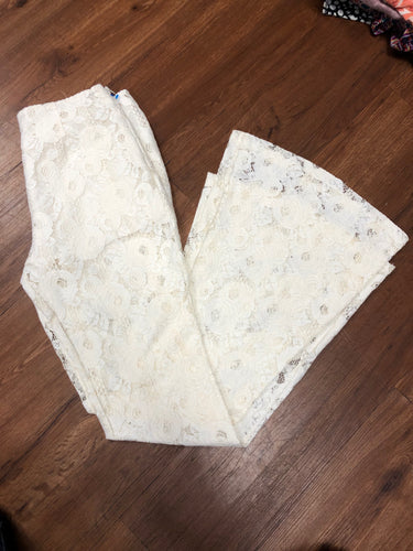 Size M forever 21 crochet flare pants
