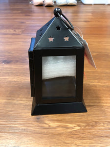 Metal black tealight lantern- home decor