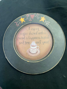 Primitive Wood Plate - Home Decor