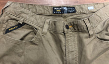 Load image into Gallery viewer, Size 38x34 Ariat Rebar Relaxed Straight, khaki color