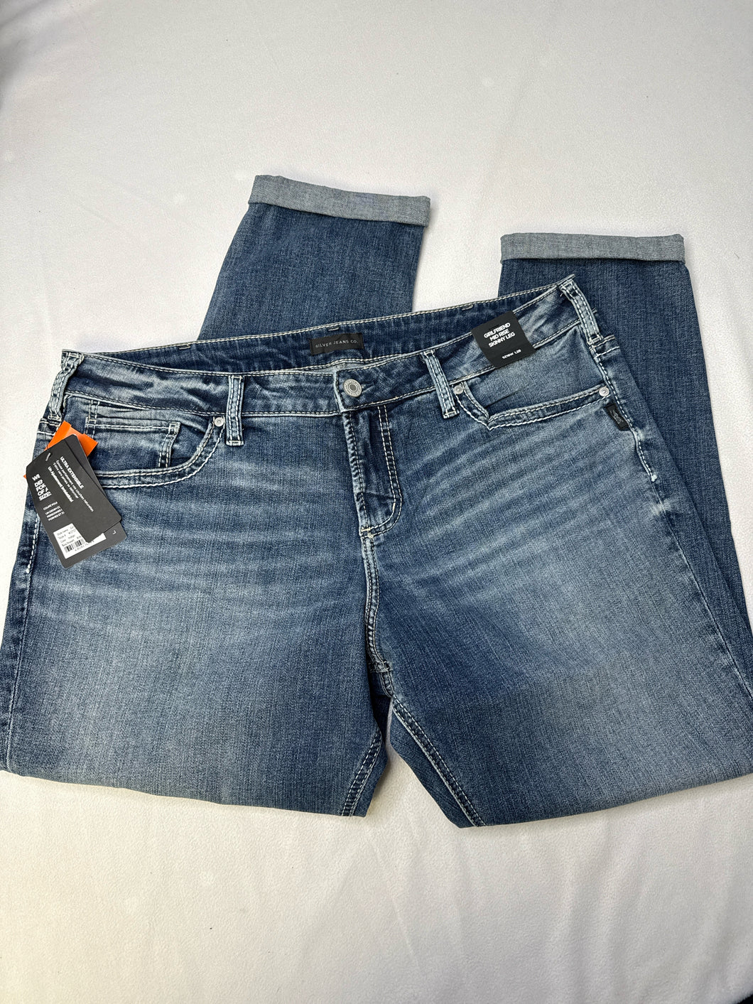 Womens silver 16 Jeans NWT