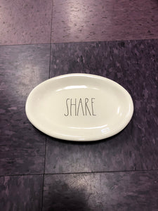 Rae Dunn share plate home decor