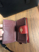 Load image into Gallery viewer, Coach Mollie Tote Double Faced Crossgrain Leather Black (NEW) w/ used wallet