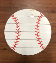 Load image into Gallery viewer, Wooden Baseball wall decor