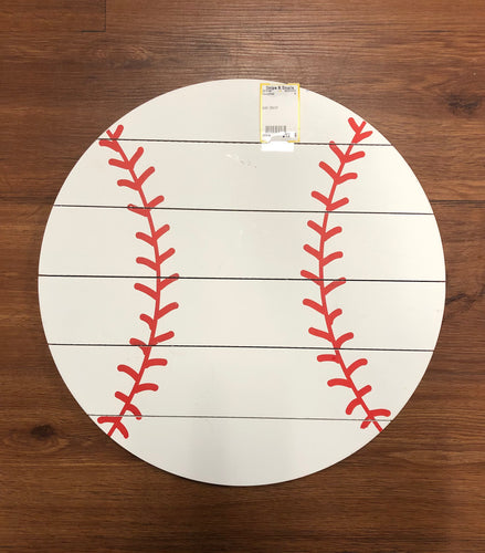 Wooden Baseball wall decor