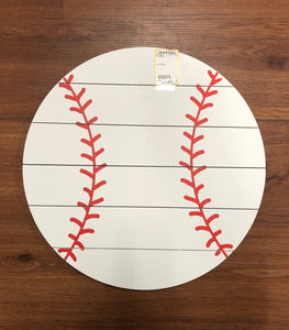 Wooden Baseball wall decor