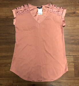 Womens  S Express Shirt, mauve color