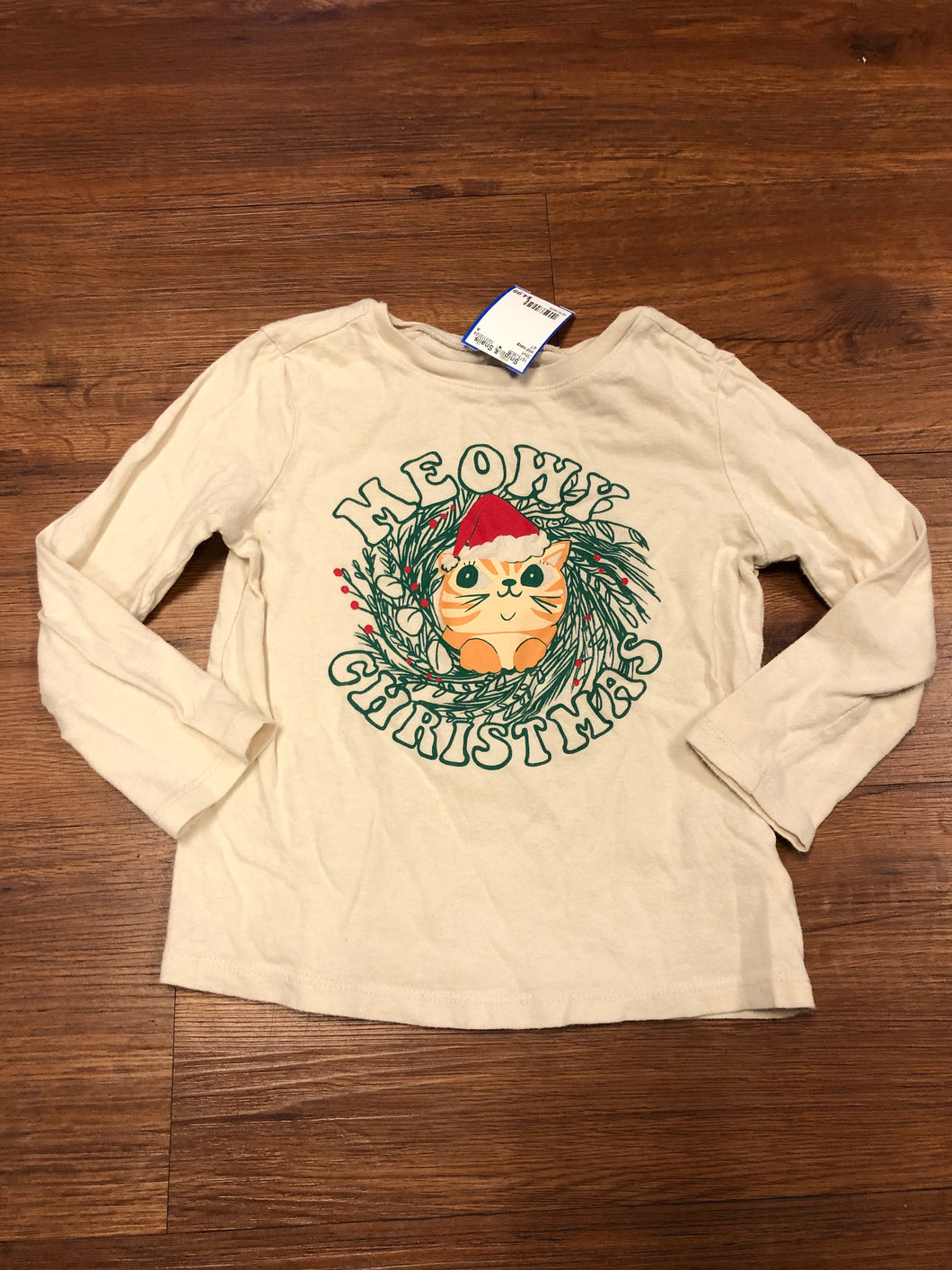 Girl's Size 4T Old Navy Christmas Long Sleeve Shirt