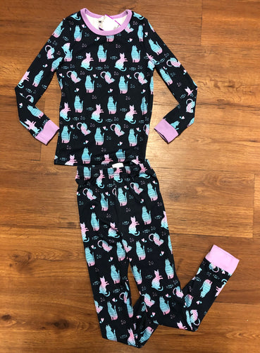 Girls size 7 Shein 2 pc Pajamas cats