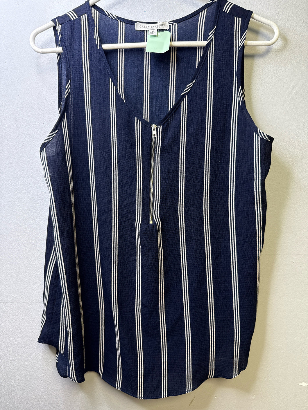 Size M Green Envelope Tank Top