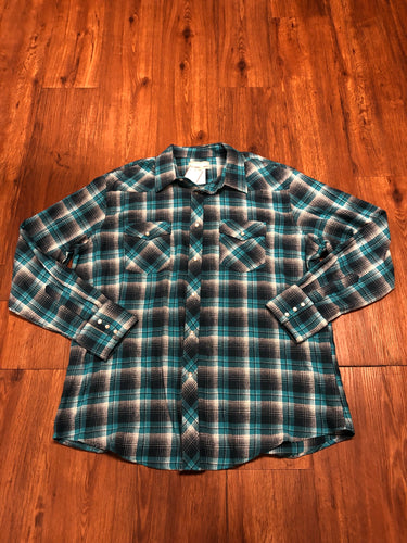 BNWOT Men's Wrangler Size XL Button Up Flannel