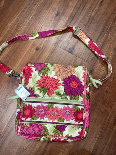 Vera Bradley Julia Crossbody Handbagm Hello Dahlia pattern