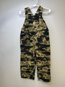 2T carhartt camo overalls