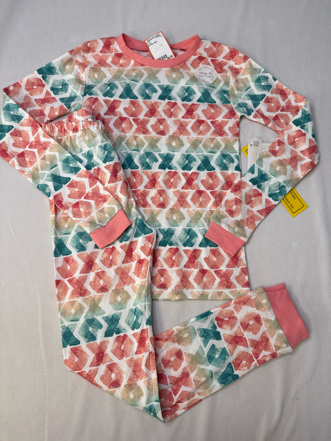 Girls 8 Burts Bees Baby Pajamas NWT