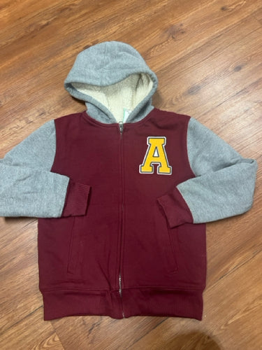 7/8 Children's Place thick sweatshirt full zip with hood