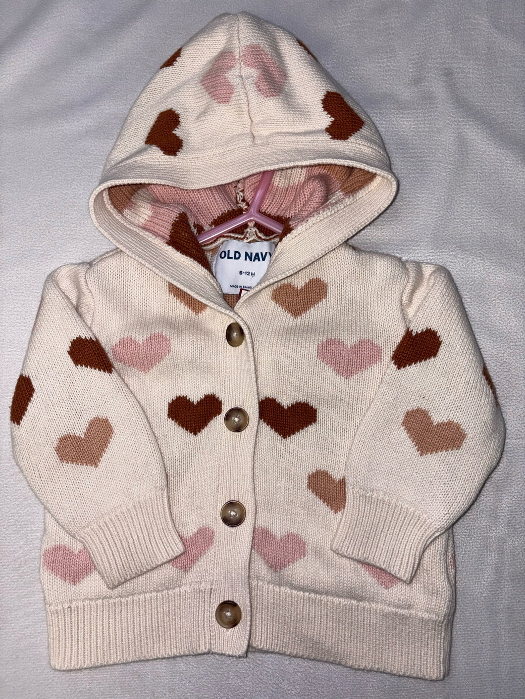 6-12 mos old navy cardigan