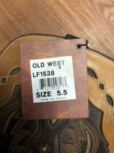 Load image into Gallery viewer, Old West 5.5 cowgirl boots shoes