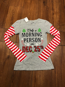 Junior's Size XS Christmas Long Sleeve Shirt