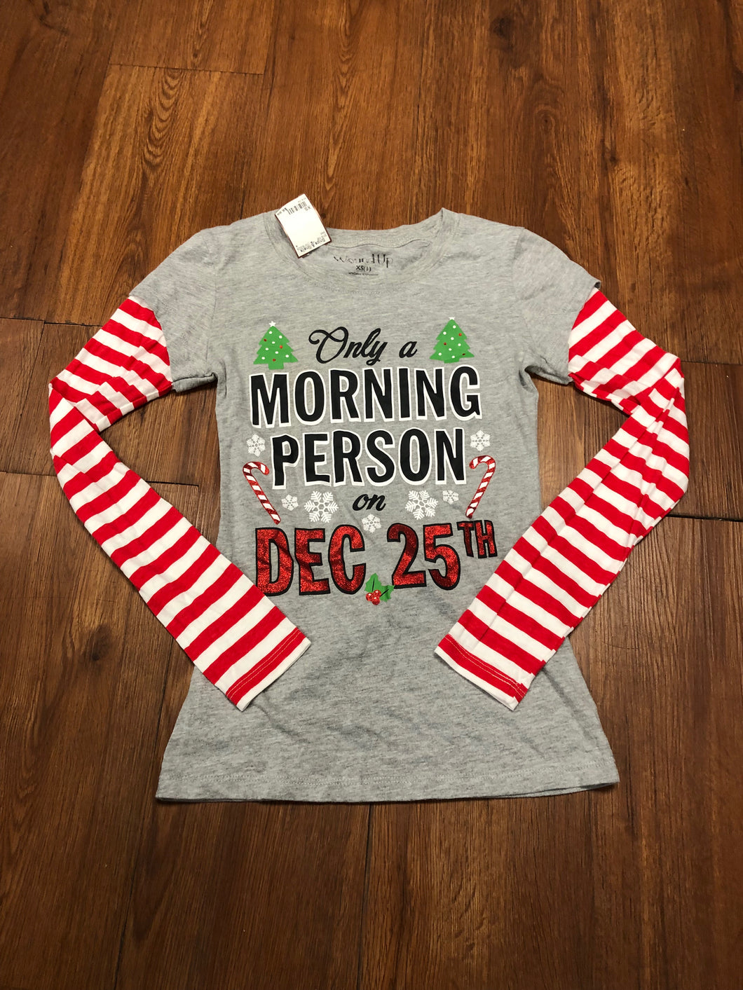 Junior's Size XS Christmas Long Sleeve Shirt