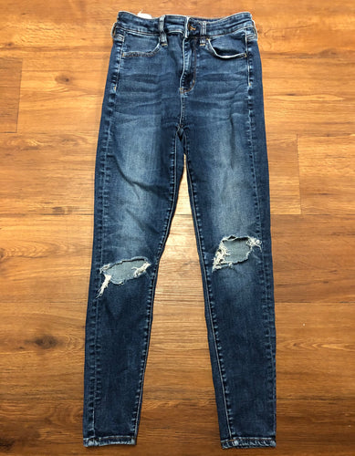 womens Size 2 short American Eagle super hi-rise jegging